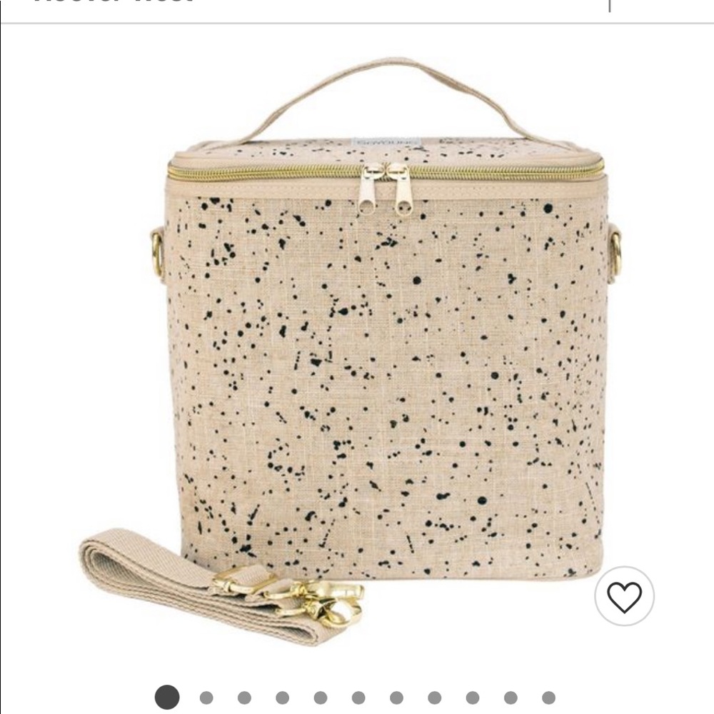SoYoung Linen Splatter Lunch Poche